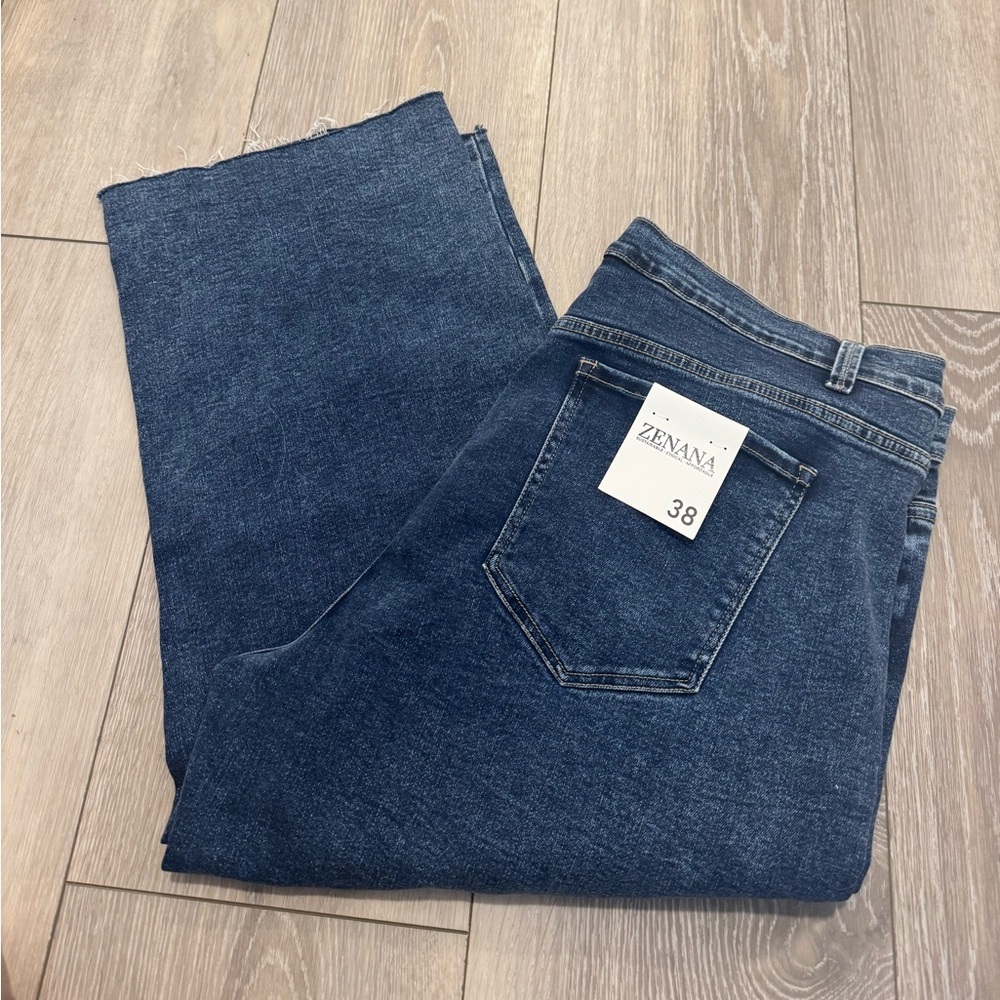 Zenana Dark Wash Jeans 2X 38 petite